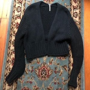 Free People crochet sweater